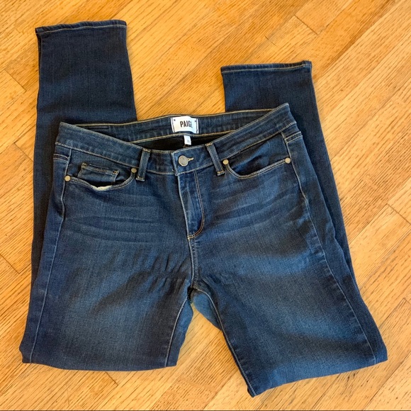 ⚡️SOLD Paige Skyline Skinny Hugo Dark Skinny Jeans - Picture 2 of 10